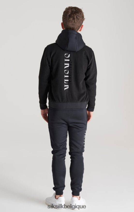 bomber noir à logo métallisé vêtements garçons SikSilk AS2ZD301