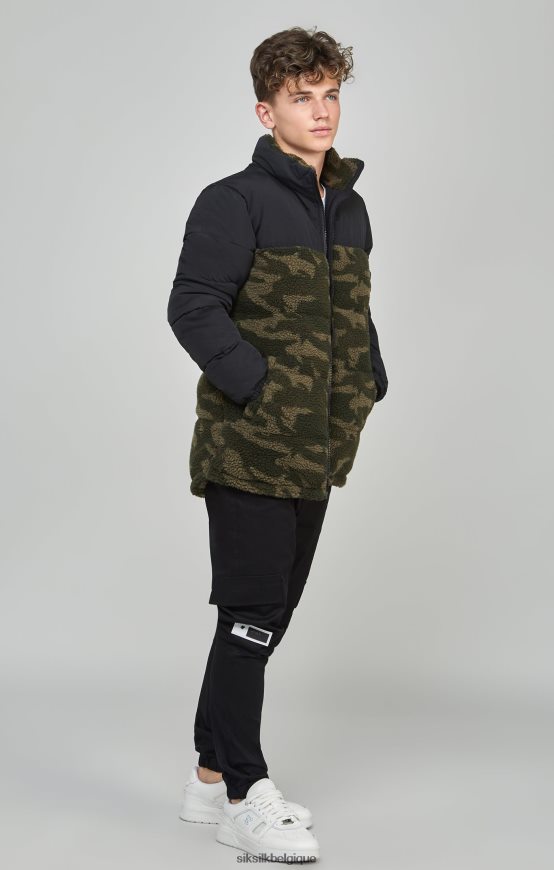 doudoune camouflage vêtements garçons SikSilk AS2ZD297