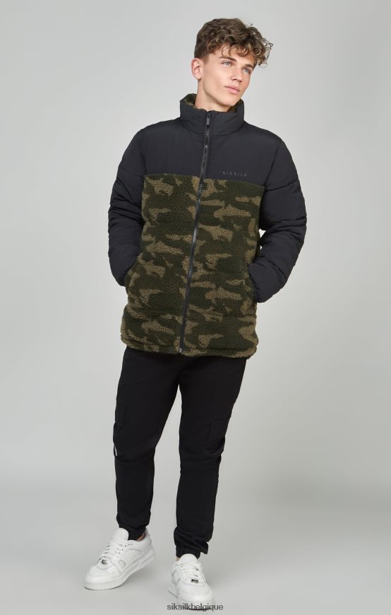 doudoune camouflage vêtements garçons SikSilk AS2ZD297