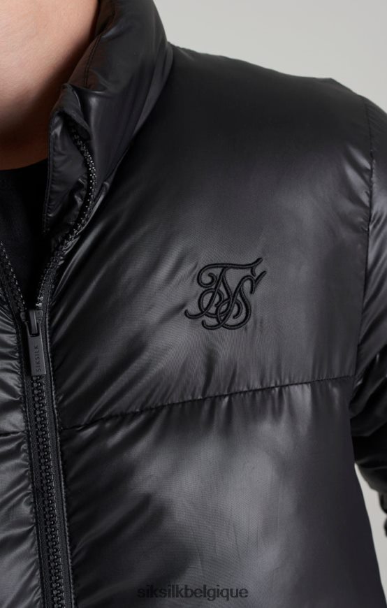 veste bulle noire vêtements garçons SikSilk AS2ZD300