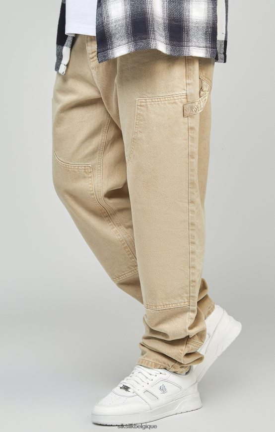 denim charpentier coupe droite écru vêtements Hommes SikSilk AS2ZD555