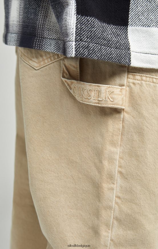 denim charpentier coupe droite écru vêtements Hommes SikSilk AS2ZD555