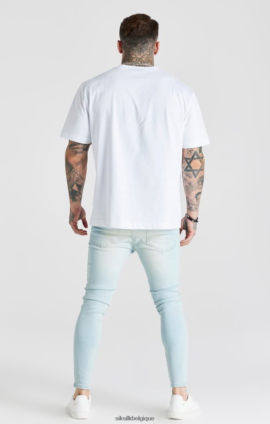 jean skinny essentiel bleu clair vêtements Hommes SikSilk AS2ZD552