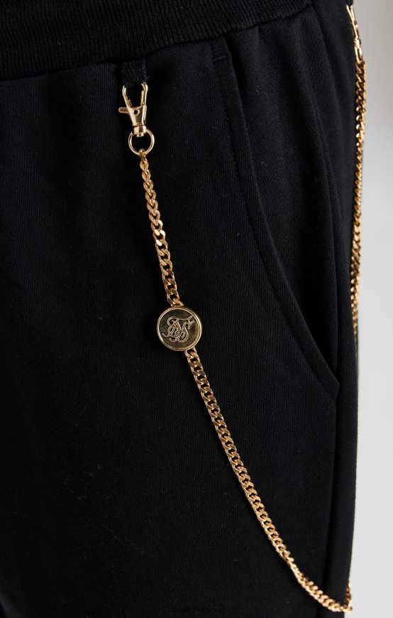 jogger à chaîne noir vêtements Hommes SikSilk AS2ZD533