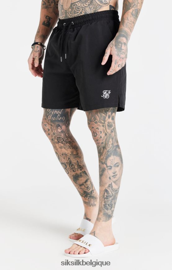 short de bain essentiel noir vêtements Hommes SikSilk AS2ZD617