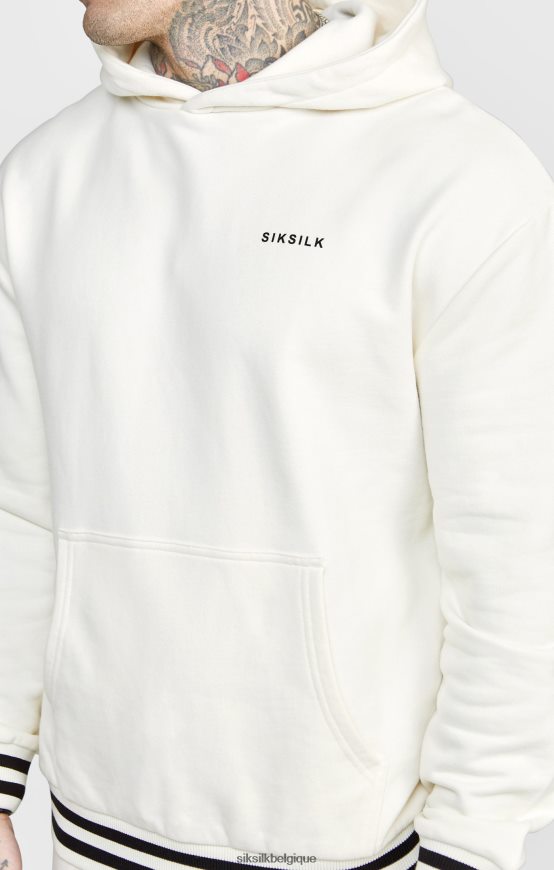 jogger écru avec ceinture rayée vêtements Hommes SikSilk AS2ZD519