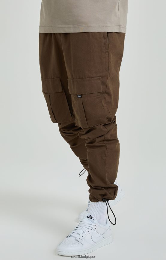 pantalon cargo marron ripstop vêtements Hommes SikSilk AS2ZD514