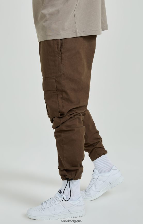 pantalon cargo marron ripstop vêtements Hommes SikSilk AS2ZD514