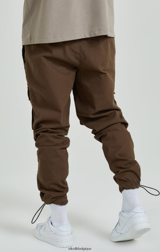 pantalon cargo marron ripstop vêtements Hommes SikSilk AS2ZD514