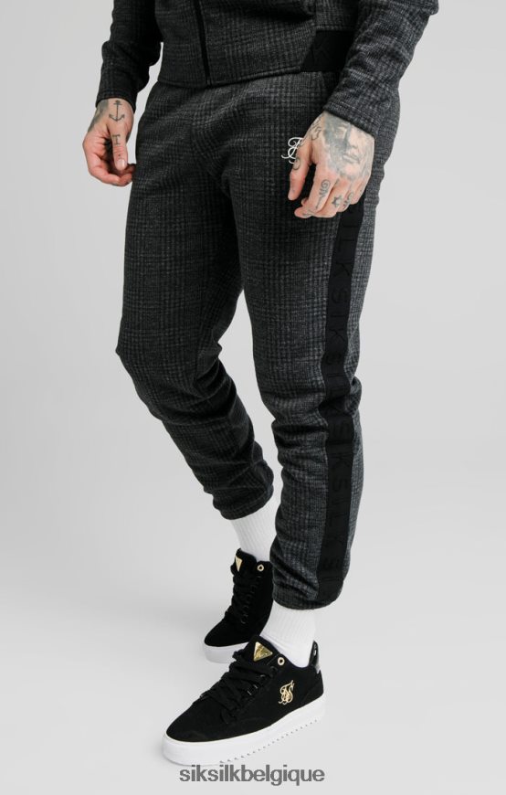 pantalon à carreaux ton sur ton - gris vêtements Hommes SikSilk AS2ZD526