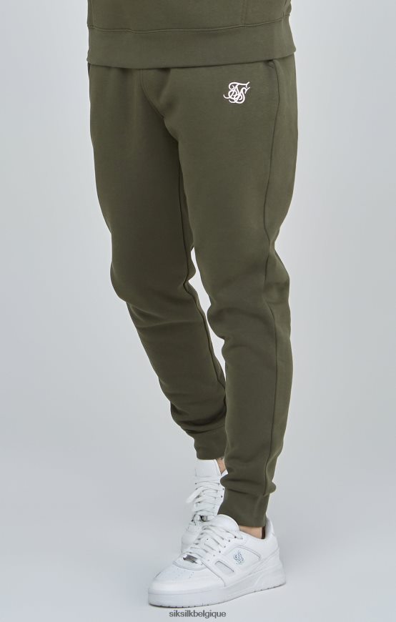 pantalon de jogging essentiel kaki à revers vêtements Hommes SikSilk AS2ZD518