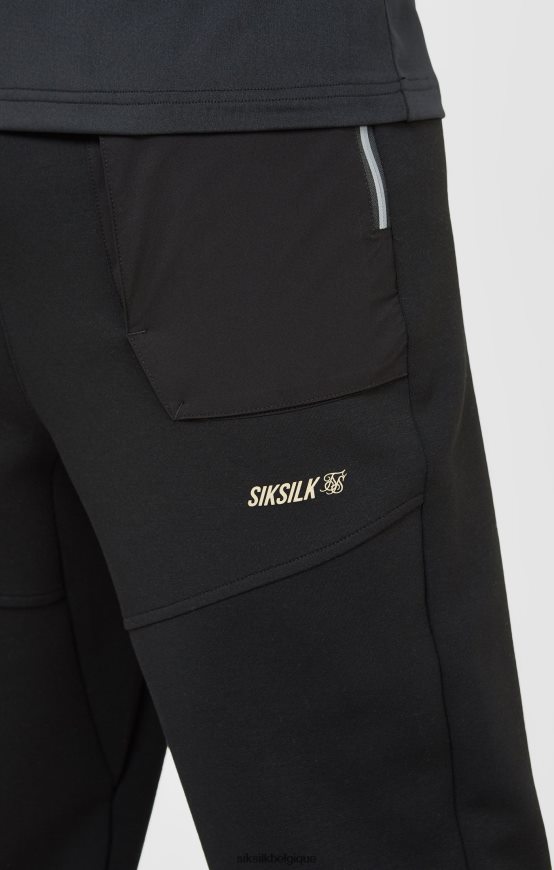 pantalon de sport noir vêtements Hommes SikSilk AS2ZD520