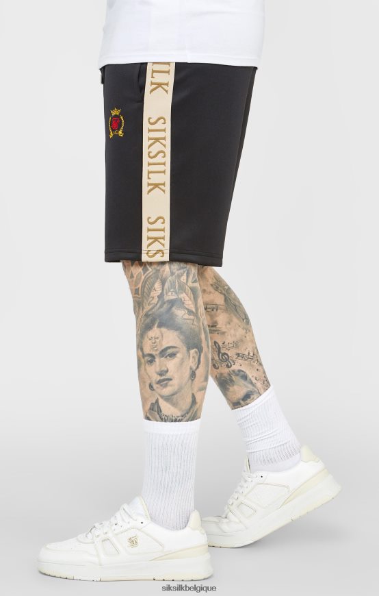écusson noir court vêtements Hommes SikSilk AS2ZD577
