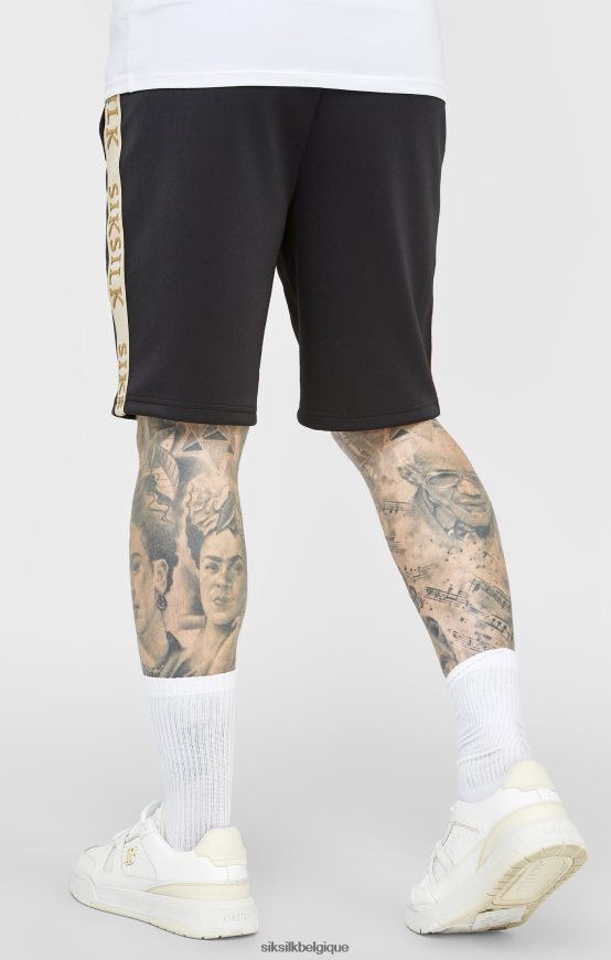 écusson noir court vêtements Hommes SikSilk AS2ZD577