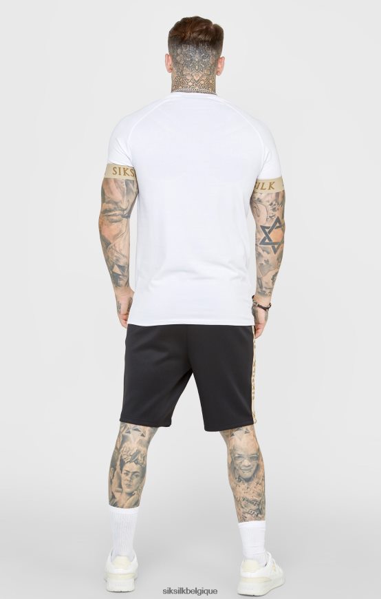 écusson noir court vêtements Hommes SikSilk AS2ZD577