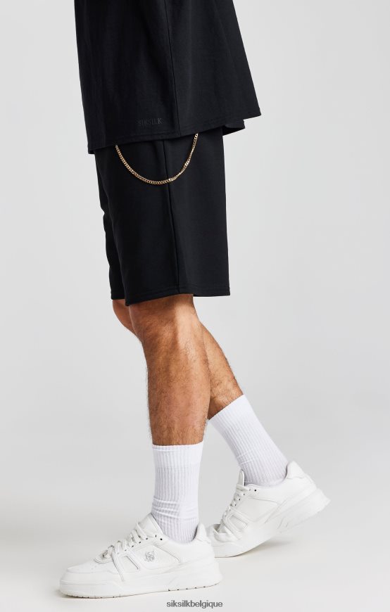 short ample avec chaîne noire vêtements Hommes SikSilk AS2ZD571