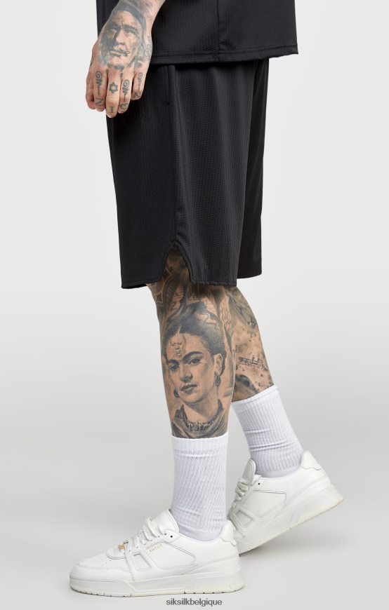 short ample en maille noire vêtements Hommes SikSilk AS2ZD570