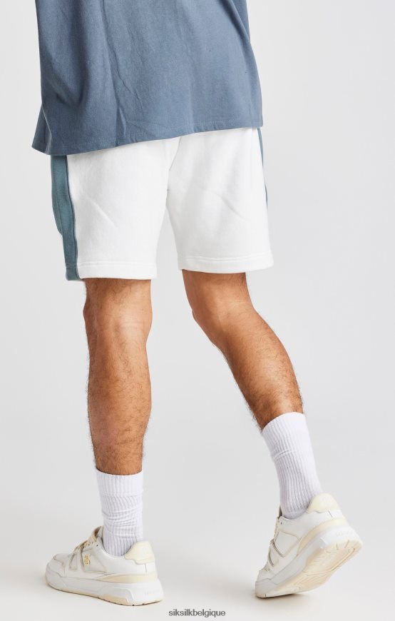 short brodé de roses blanches vêtements Hommes SikSilk AS2ZD584