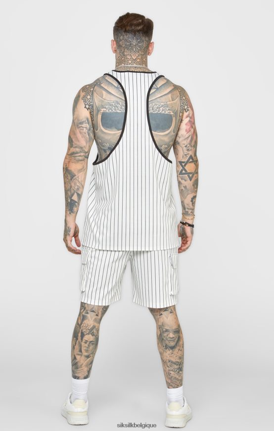 short cargo basketball écru vêtements Hommes SikSilk AS2ZD568
