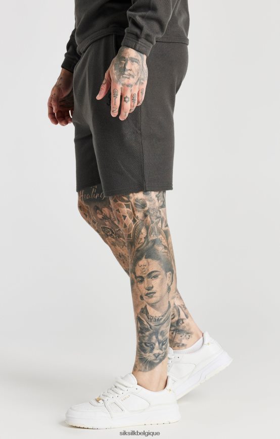 short décontracté côtelé gris vêtements Hommes SikSilk AS2ZD599