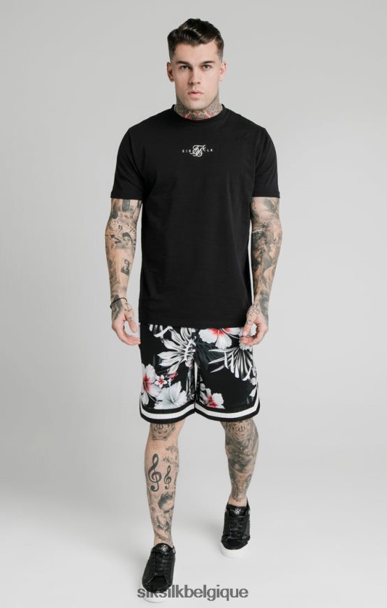 short de basket fleuri - noir vêtements Hommes SikSilk AS2ZD591
