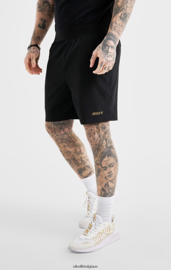 short de sport noir vêtements Hommes SikSilk AS2ZD590