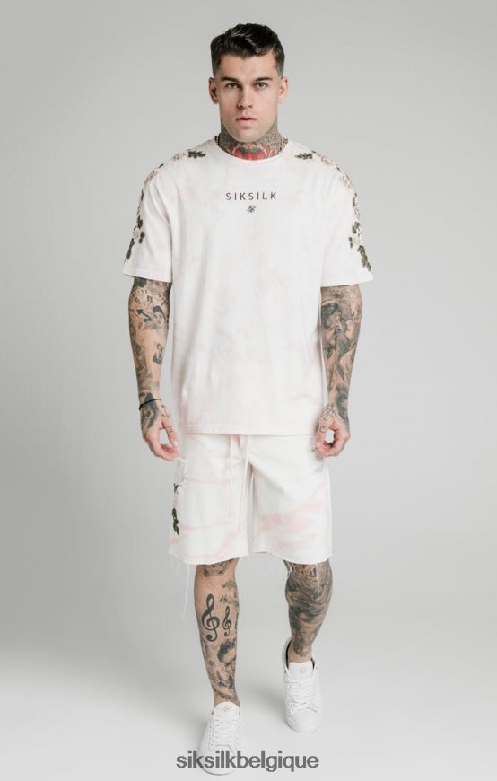 short en jean coupe ample rose vêtements Hommes SikSilk AS2ZD595