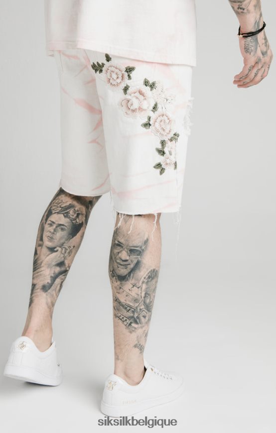 short en jean coupe ample rose vêtements Hommes SikSilk AS2ZD595