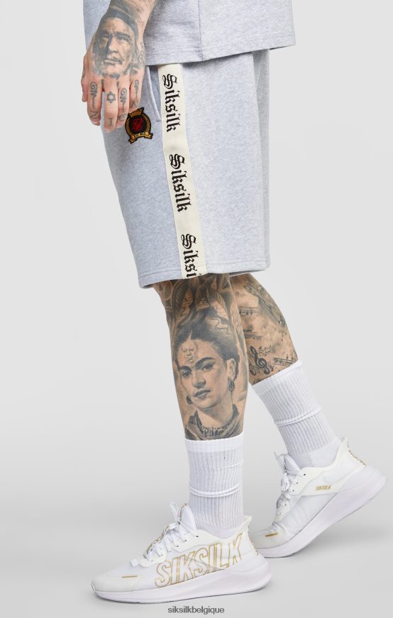 short gris avec bande gothique sur le côté vêtements Hommes SikSilk AS2ZD569