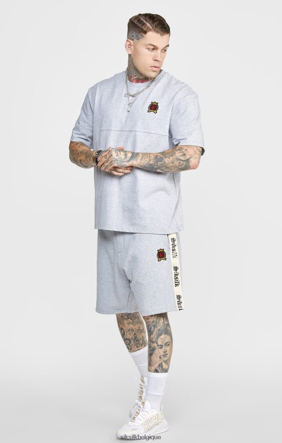 short gris avec bande gothique sur le côté vêtements Hommes SikSilk AS2ZD569