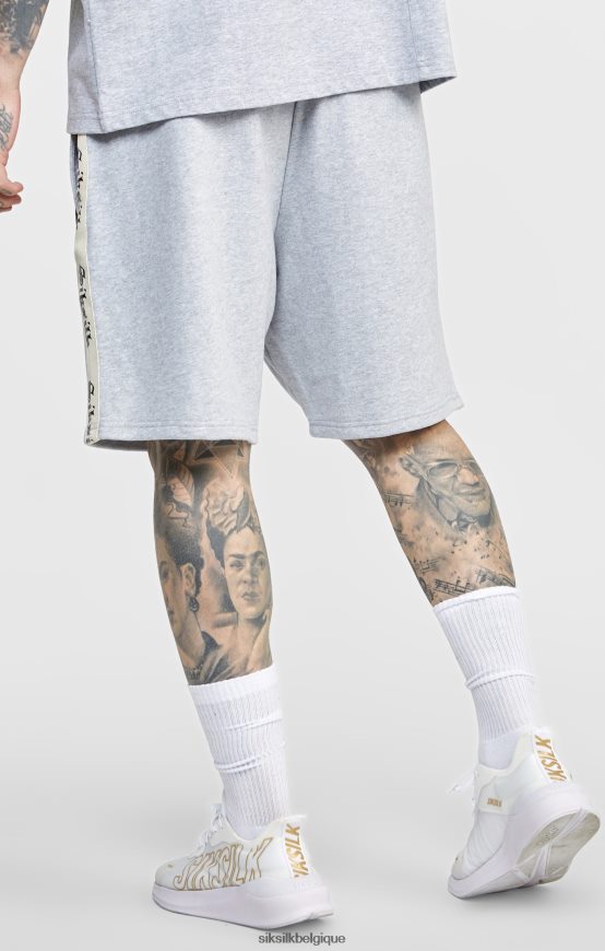 short gris avec bande gothique sur le côté vêtements Hommes SikSilk AS2ZD569