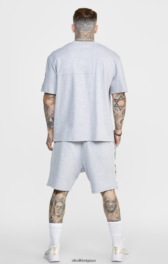 short gris avec bande gothique sur le côté vêtements Hommes SikSilk AS2ZD569