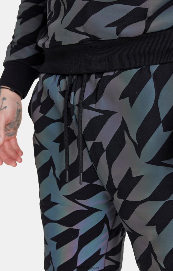 short messi noir irisé vêtements Hommes SikSilk x AS2ZD580