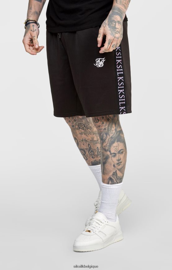 short noir avec bande vêtements Hommes SikSilk AS2ZD611