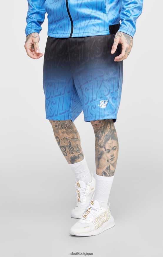 short noir à logo délavé vêtements Hommes SikSilk AS2ZD608