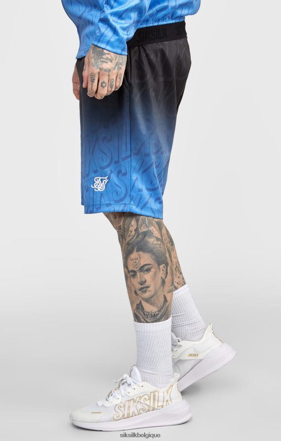short noir à logo délavé vêtements Hommes SikSilk AS2ZD608