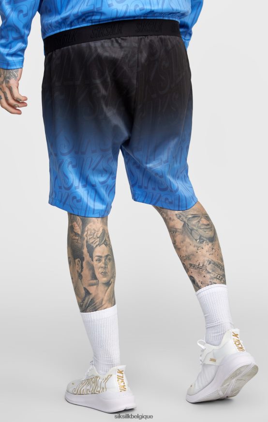 short noir à logo délavé vêtements Hommes SikSilk AS2ZD608