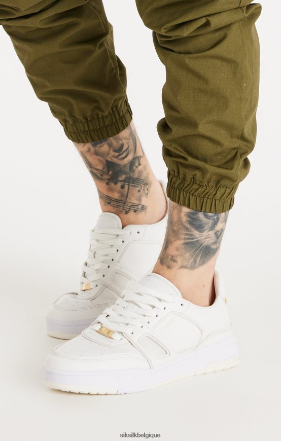 basket basse blanche chaussure Hommes SikSilk AS2ZD14