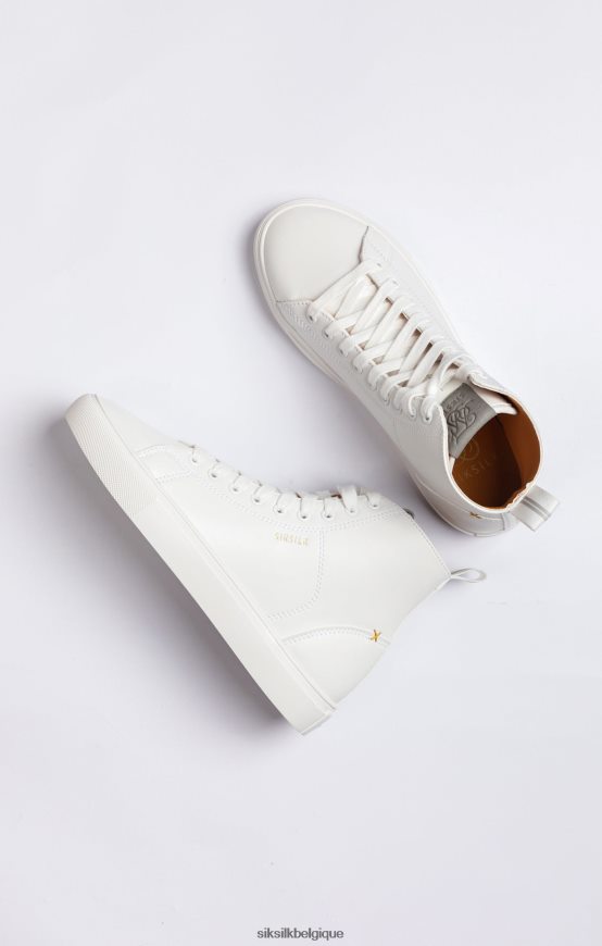 basket montante classique blanche chaussure Hommes SikSilk AS2ZD19