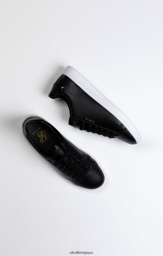 baskets décontractées basses noires chaussure Hommes SikSilk AS2ZD17