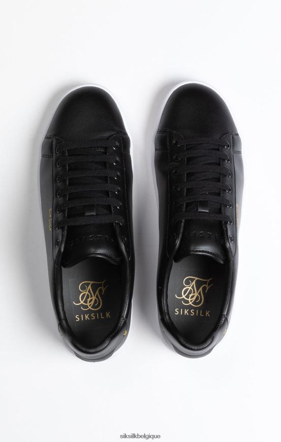 baskets décontractées basses noires chaussure Hommes SikSilk AS2ZD17