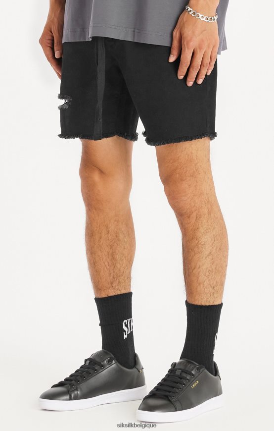 baskets décontractées basses noires chaussure Hommes SikSilk AS2ZD17