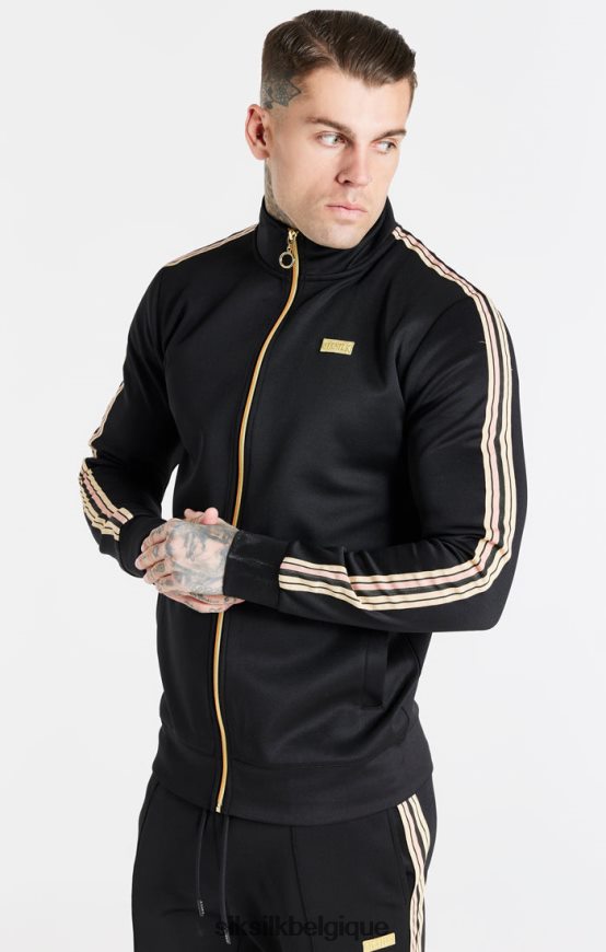 Entonnoir noir zippé vêtements Hommes SikSilk AS2ZD446