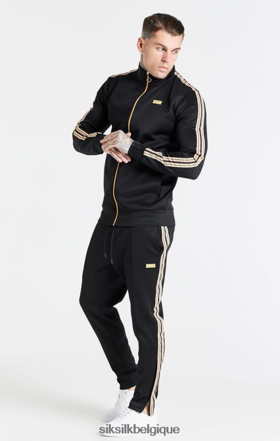 Entonnoir noir zippé vêtements Hommes SikSilk AS2ZD446