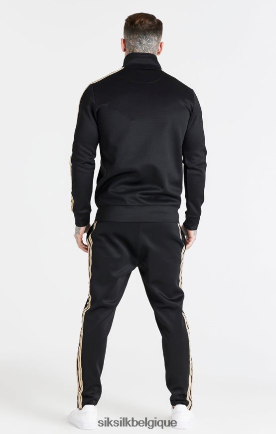Entonnoir noir zippé vêtements Hommes SikSilk AS2ZD446