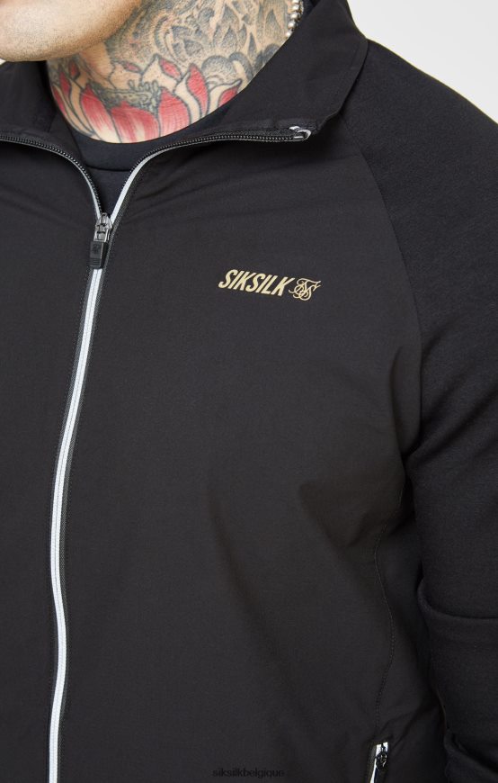 fermeture éclair sport noire vêtements Hommes SikSilk AS2ZD428