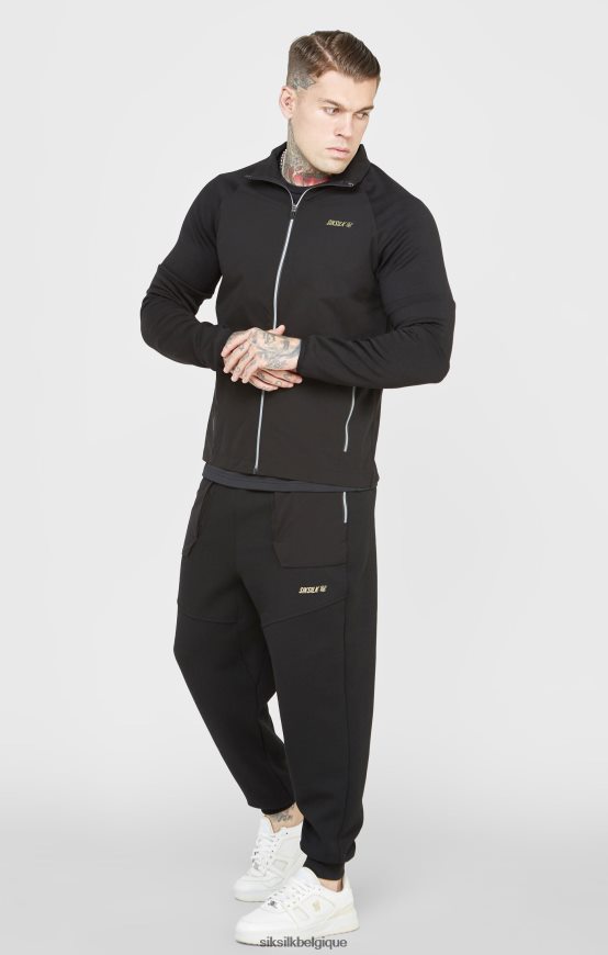 fermeture éclair sport noire vêtements Hommes SikSilk AS2ZD428