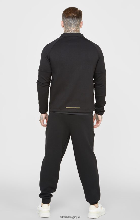 fermeture éclair sport noire vêtements Hommes SikSilk AS2ZD428