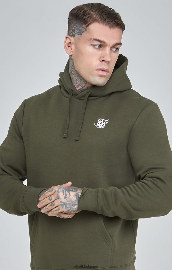 sweat à capuche essentiel kaki vêtements Hommes SikSilk AS2ZD431