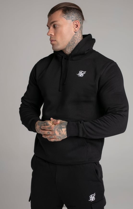 sweat à capuche essentiel noir vêtements Hommes SikSilk AS2ZD422